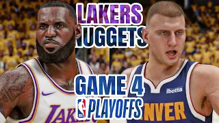 LAKERS vs NUGGETS GAME 4 - 2024 NBA PLAYOFFS - NBA 2K24 (PS5) [4K UHD]