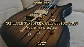 Schecter Synyster Gates Custom S SGB Sound Test/Review - 60 FPS #synystergates