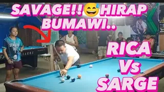 SAVAGE!!😅HIRAP BUMAWI.. RICA RENDAL VS SARAGE | RACE-05