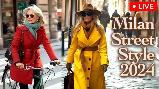 🇮🇹 Milan Street Style 2024. What trends are Italians wearing. Fashion route and shopping in Milan
