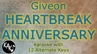 HEARTBREAK ANNIVERSARY Karaoke - Giveon Instrumental Lower Higher Female Original Key