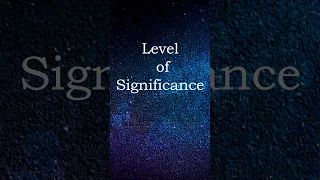 Understanding Level of Significance in Hypothesis Testing #shortvideo #shorts #short  #shortsvideo