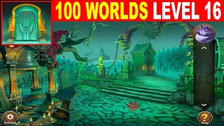 100 Worlds LEVEL 16 Walkthrough - Escape Room Game 100 Worlds Guide