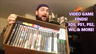 VIDEO GAME FINDS! 3DS, PS1, PS2, Wii, & MORE! | Scottsquatch