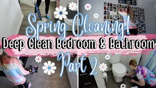 Bedroom & Bathroom SPRING CLEAN With Me 2022 Deep Cleaning Bed & Bath - Spring Cleaning 2022 Part 2