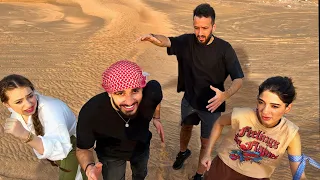 اكبر لعبة شرطه حرامي في الصحراء مع اليوتيوبرز 👮‍♂️