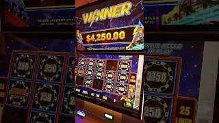 $125 spin JACKPOT won in Las Vegas #shorts