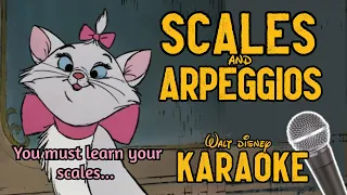 Scales and arpeggios (The Aristocats) ⭐ Karaoke with piano