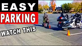 How to Park Your Motorcycle in a Lot | The Easy Way.