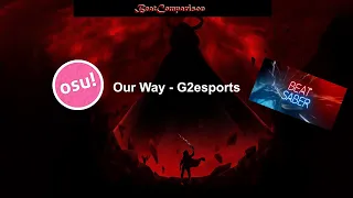 "Our Way" by G2esports in BeatSaber & osu!