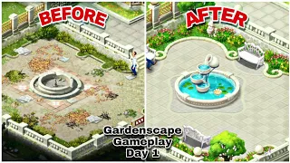 Gardenscapes Day 1 | Gameplay | Dharma | #gamepaly #games #gardenscapes #garden #live #campaign  #4k