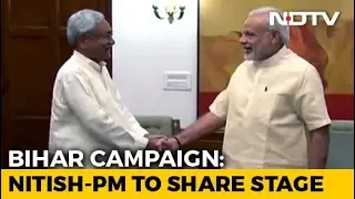 In A First, Nitish Kumar To Share Stage With PM For Bihar Campaign Launch