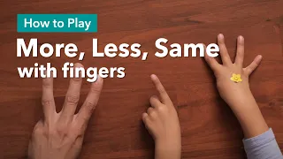 More, Less, Same with fingers | Fun activity you can do anywhere!