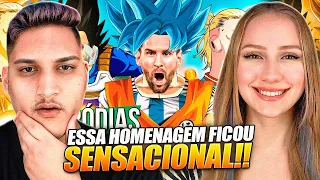 ♫ E SE OS JOGADORES FOSSEM PERSONAGENS DE DRAGON BALL? | Paródia - Medley - REACT EM CASAL