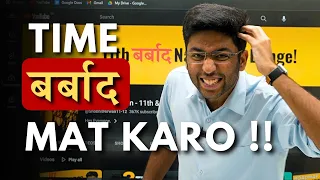 Time बर्बाद Mat Karo !! | Motivational Video For Student @ShobhitNirwan