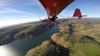 Flying to Lake Don Pedro in Legal Eagle Ultralight