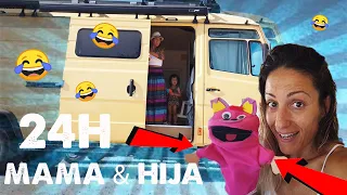 👉 24H in our Truck 🔴 Mom and daughter ALONE in the CAMPER 🔴