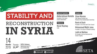 Panel: Stability and Reconstruction in Syria