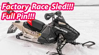 Surprised By Rough Ride And Stable Handling Of Polaris 600R!!! Factory Race Sled Spins Out On Ice!!