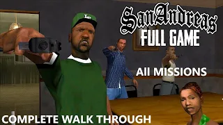 GTA San Andreas Full Game All Missions Walkthrough No Commentary 100% Full game