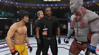 Bruce Lee vs. OnePunchman Titan (EA sports UFC 3)