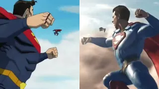 Injustice Movie Superman used both of his super moves