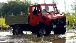 1/12 Scale RC : LDRC Unimog(Differential Lock Two Speed Metal Transmission) Unboxing & first Drive.