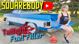 Squarebody Taillight Fuel Filler!