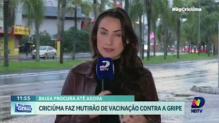 Vacinação contra a gripe: Criciúma realiza ação no fim de semana