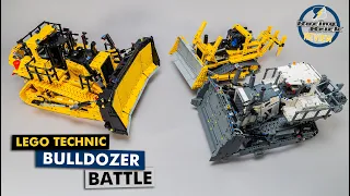 LEGO Technic Bulldozer Battle - 42131 CAT D11 vs 8275 vs 42100 B model Liebherr PR 776