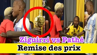 Remise des prix Ziguirri vs Pathé oh fair play après combat
