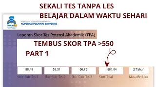 PEMBAHASAN TRYOUT TPA BAPPENAS | paps ugm