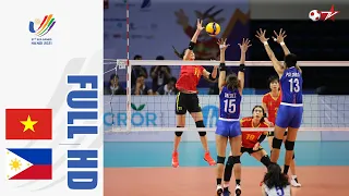 FULL HD VIỆT NAM vs PHILIPPINES | BÁN KẾT BÓNG CHUYỀN NỮ SEA GAMES 31