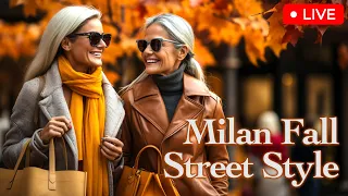 Autumn Street Style walking on Milan's fashion street. Update your closet with new fall outfit ideas