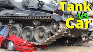 Tank vs Car (Tank Crushes Car Compilation) 2024