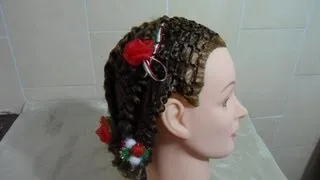peinado panal con trenzas/Соты с косами/honeycomb with braids