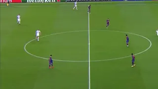 Messi slackening in the final minutes of the game Barça Vs Dynamo Kiev