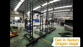 How to install the Led screen stacking stand(Dragon stage)