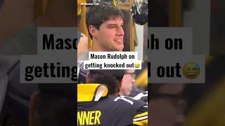 Mason Rudolph on the time he got knocked out…😅 #shorts @AllSteelersTalk