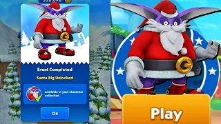 Sonic Dash - Santa Big Event Completed and Unlocked - All New Characters Unlocked