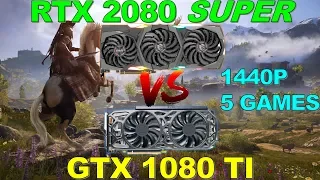 RTX 2080 SUPER (OC) vs GTX 1080 TI (OC) 5 Games Tested