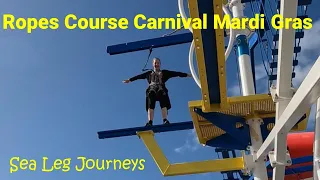 Conquer Your Fears: Carnival Mardi Gras Ropes Course Challenge