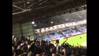 Preston fans after the final whistle vs Burnley (5/12/15)