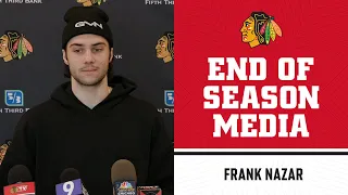 Frank Nazar End of Season Media | Chicago Blackhawks