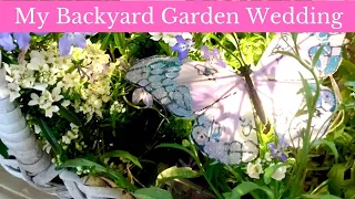 How to create a backyard garden wedding at home and planting Dahlias