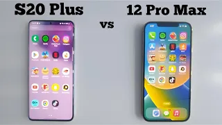 iphone 12 Pro Max VS Samsung S20 Plus in 2023 || Speed Test