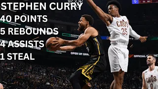 STEPHEN CURRY HIGHLIGHTS | WARRIORS VS CLEVELAND | NOV 11 , 2022 | NBA REG SEASON