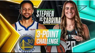 3-point sharpshooters: Stephen Curry vs. Sabrina Ionescu challenge #valentineday #nba #vtuber #video