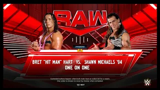 WWE 2K24: Shawn Michaels vs Bret Hart(c)