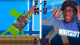 I've BEEN WAITING FOR THIS EP | Animation VS Minecraft Shorts 14-17 Reaction